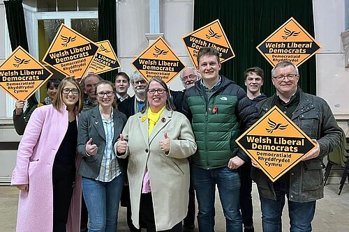 Lib Dems celebrate election win in Crickhowell