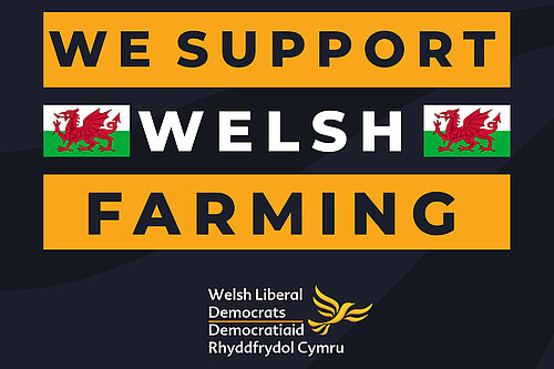 We support Welsh Farming in orange text 