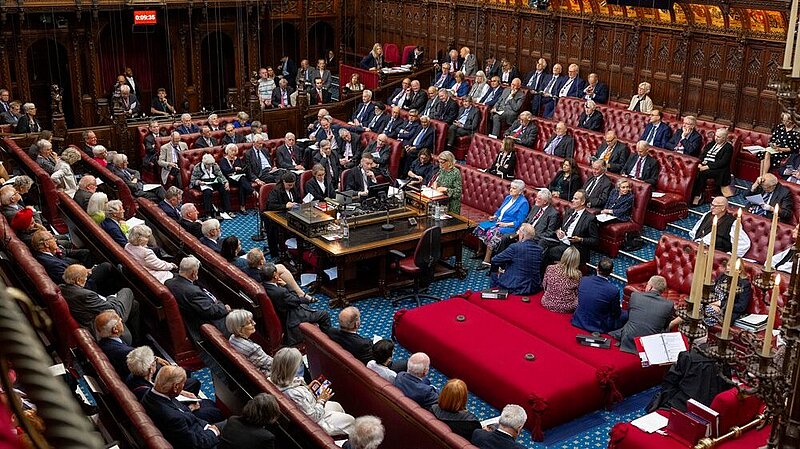 Lords private members' bills ballot taking place within the House of Lords (Image: UK Parliament)