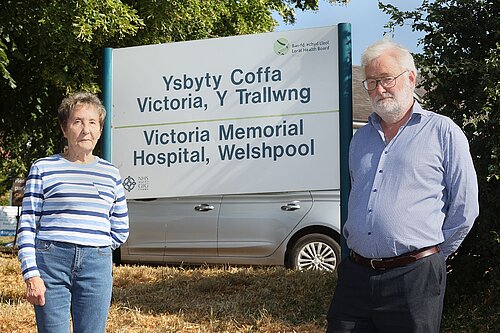 Cllrs Richard Church and Carol Robinson